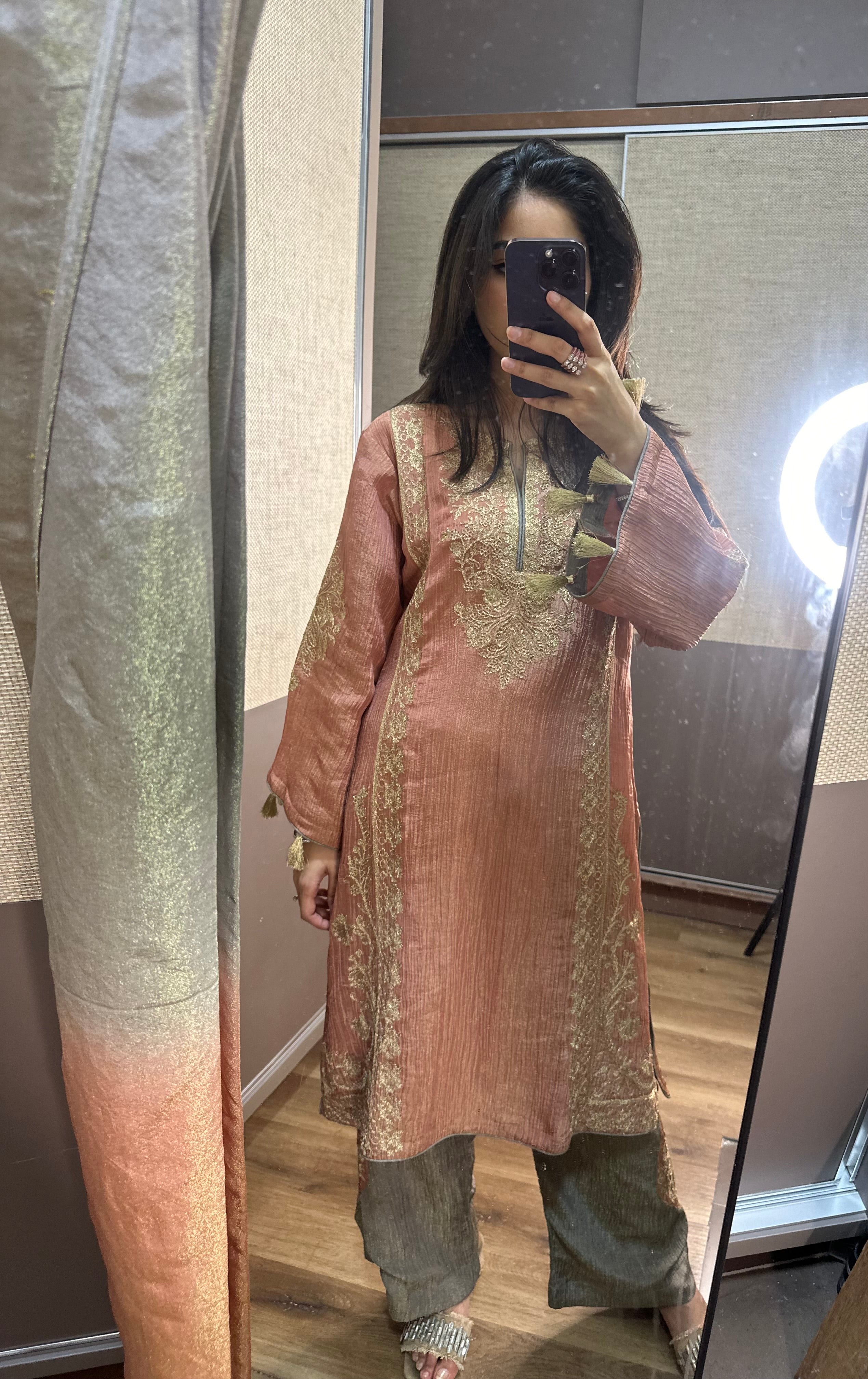 Aayna Suit Set - Dusty Pink