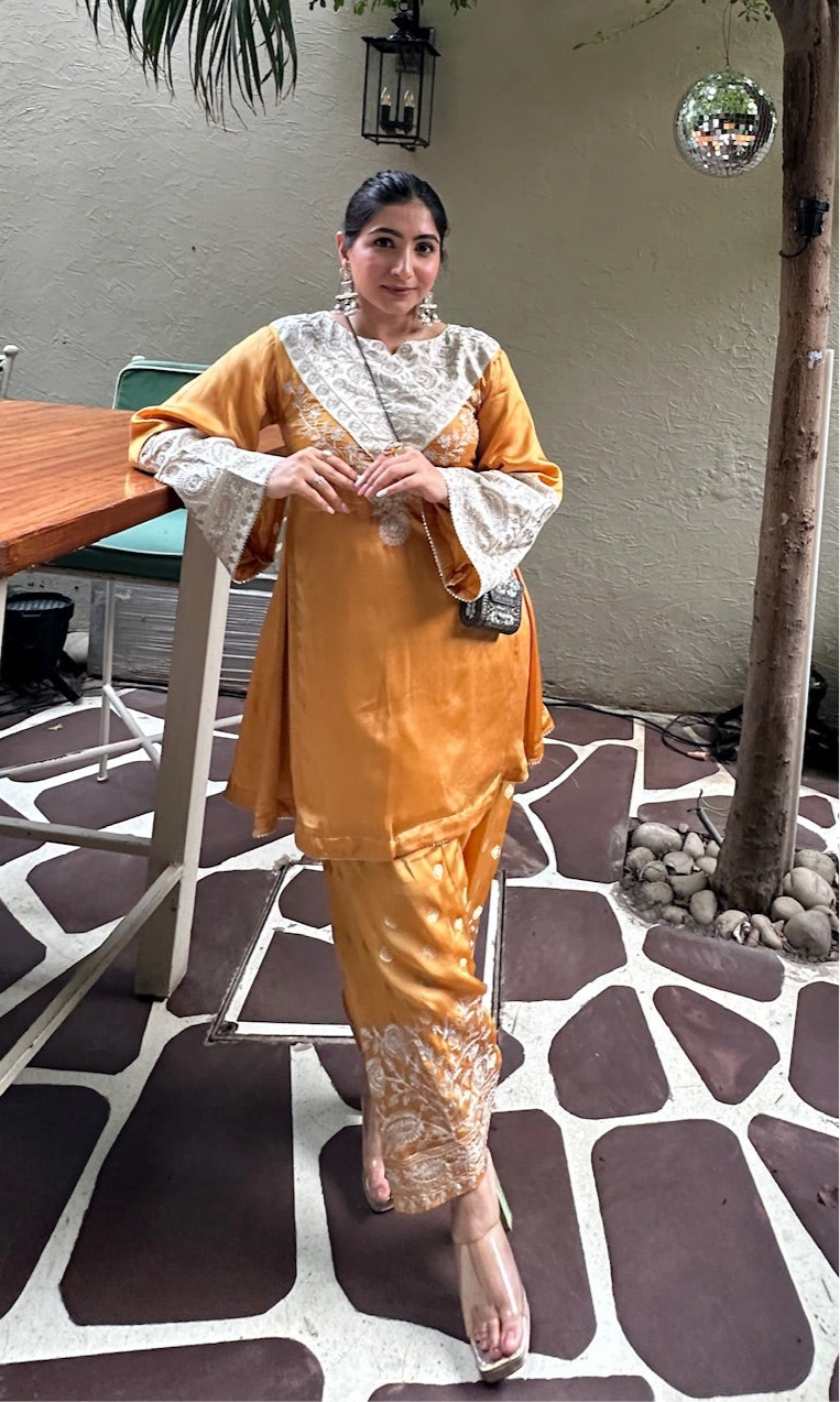 Amber Mustard Farsi Salwar Set