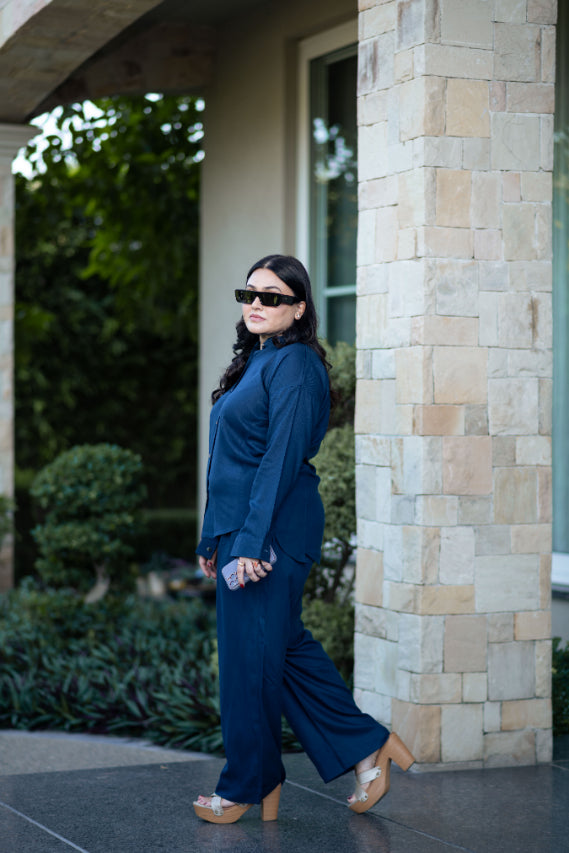 Teal High Low Co-Ord Set