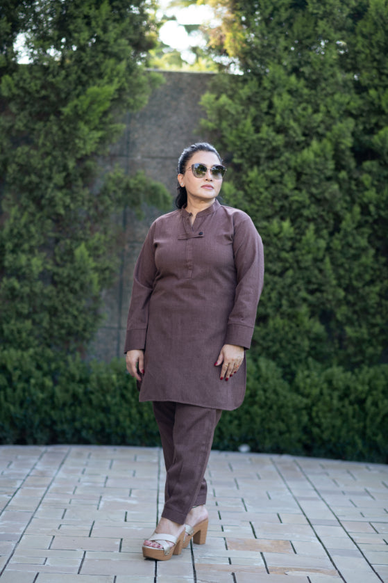 Mixed Brown Co-Ord Set