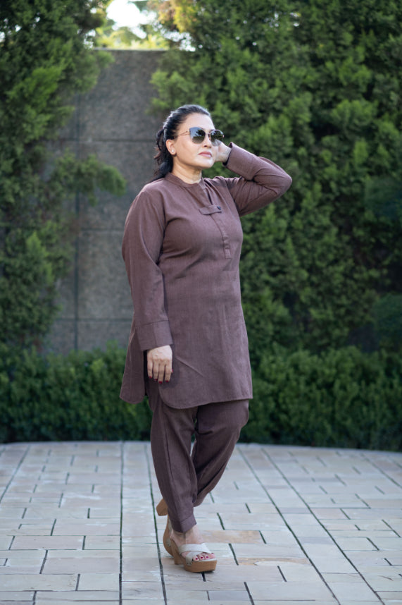 Mixed Brown Co-Ord Set