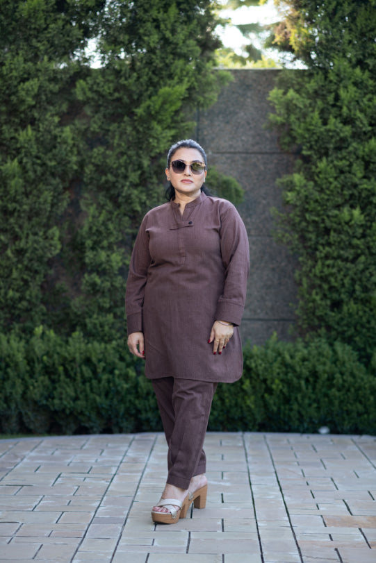 Mixed Brown Co-Ord Set