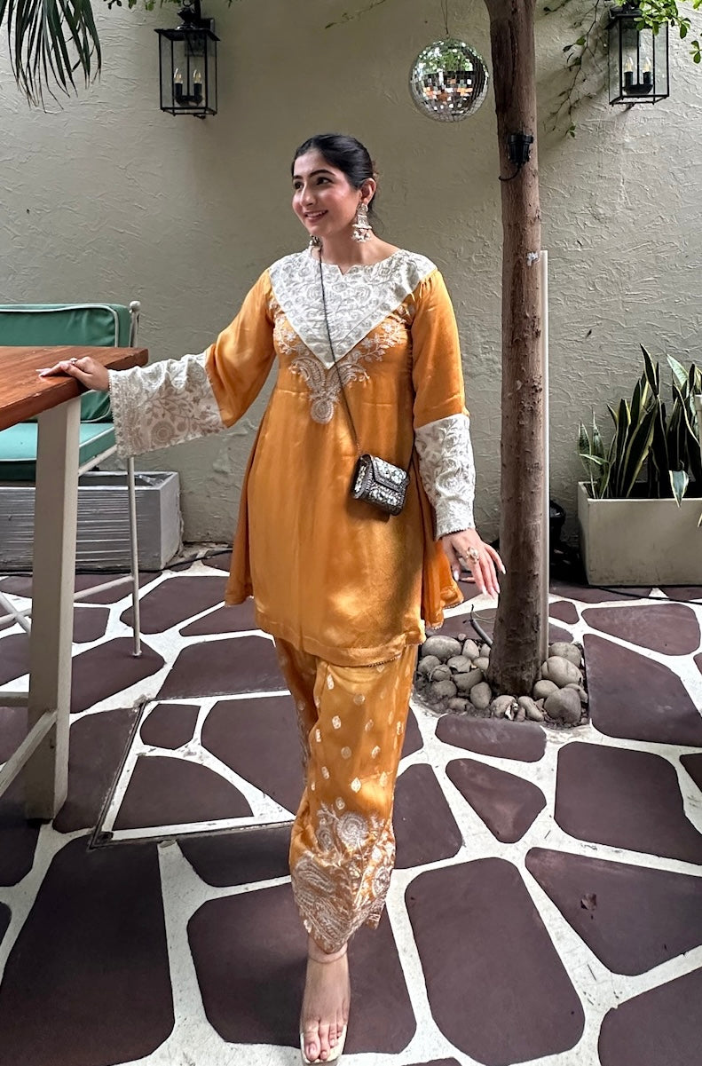 Amber Mustard Farsi Salwar Set