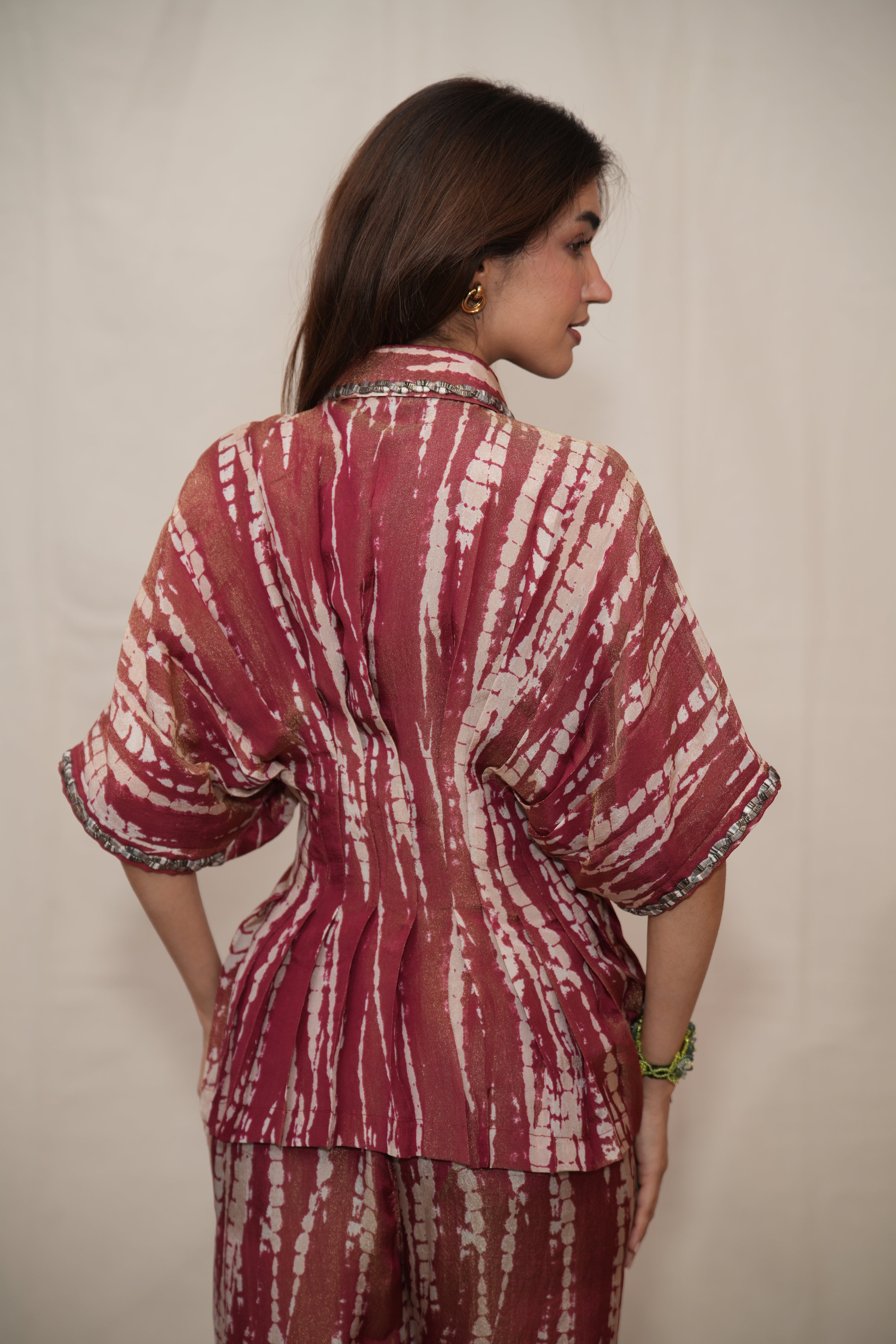 Sunstreak Maroon Coord Set