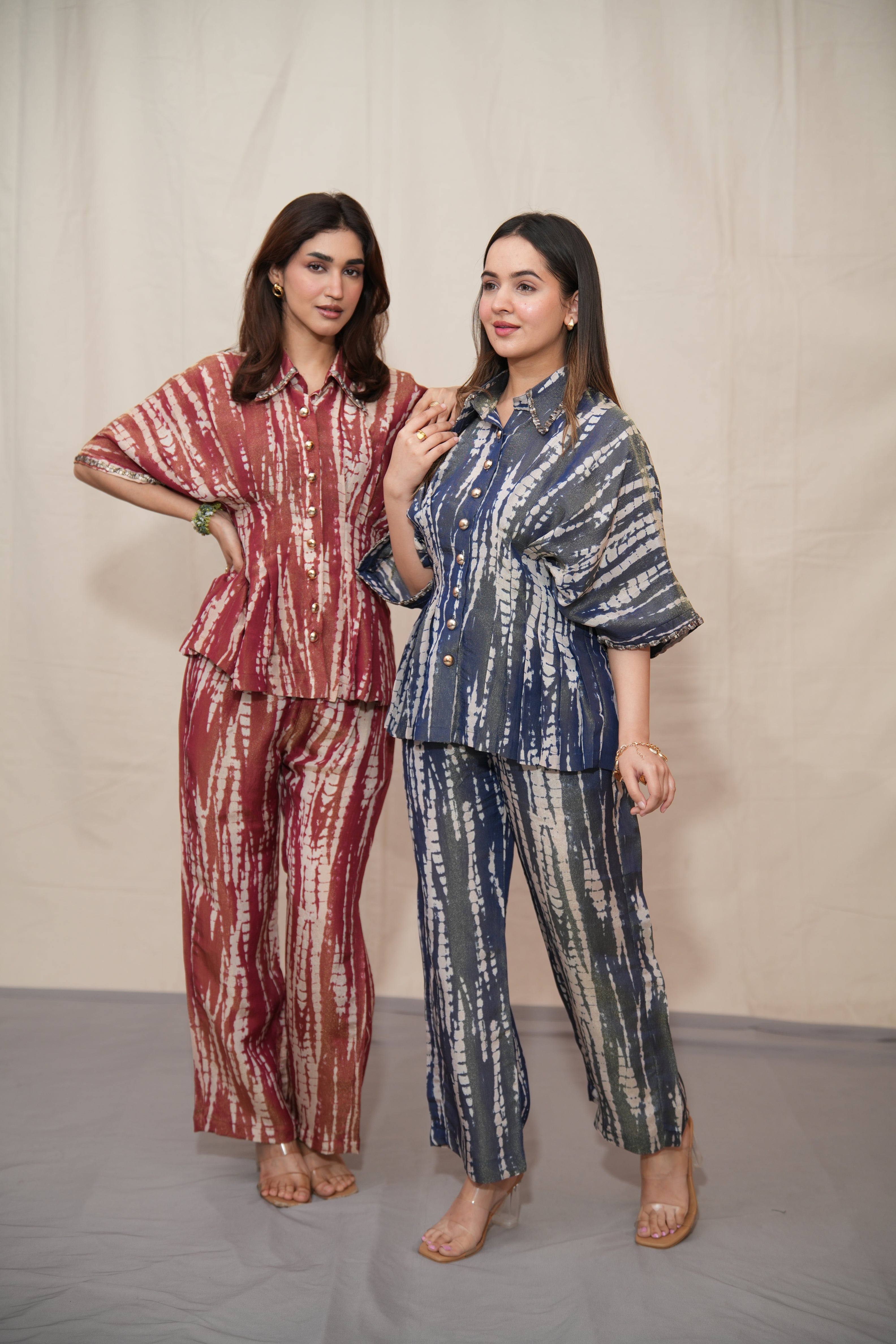 Sunstreak Maroon Coord Set