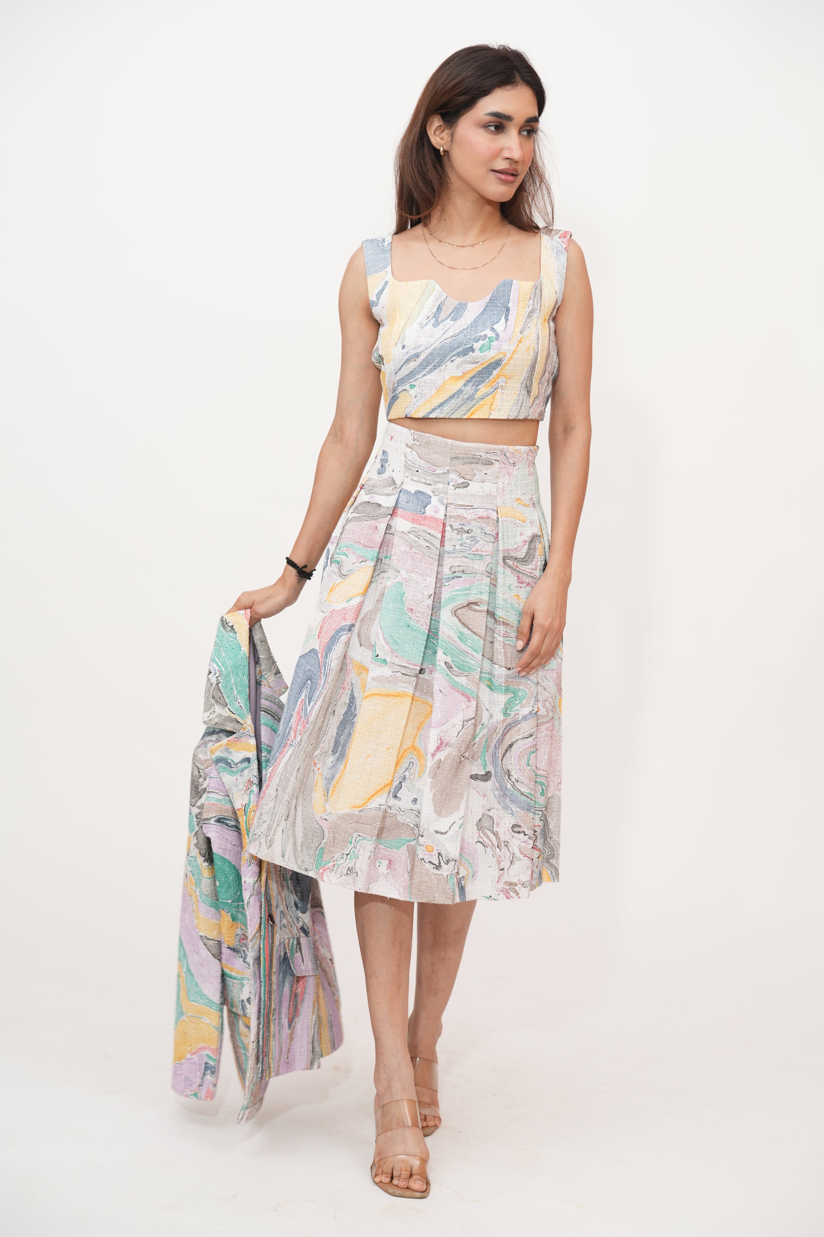 The Marble Skirt Set