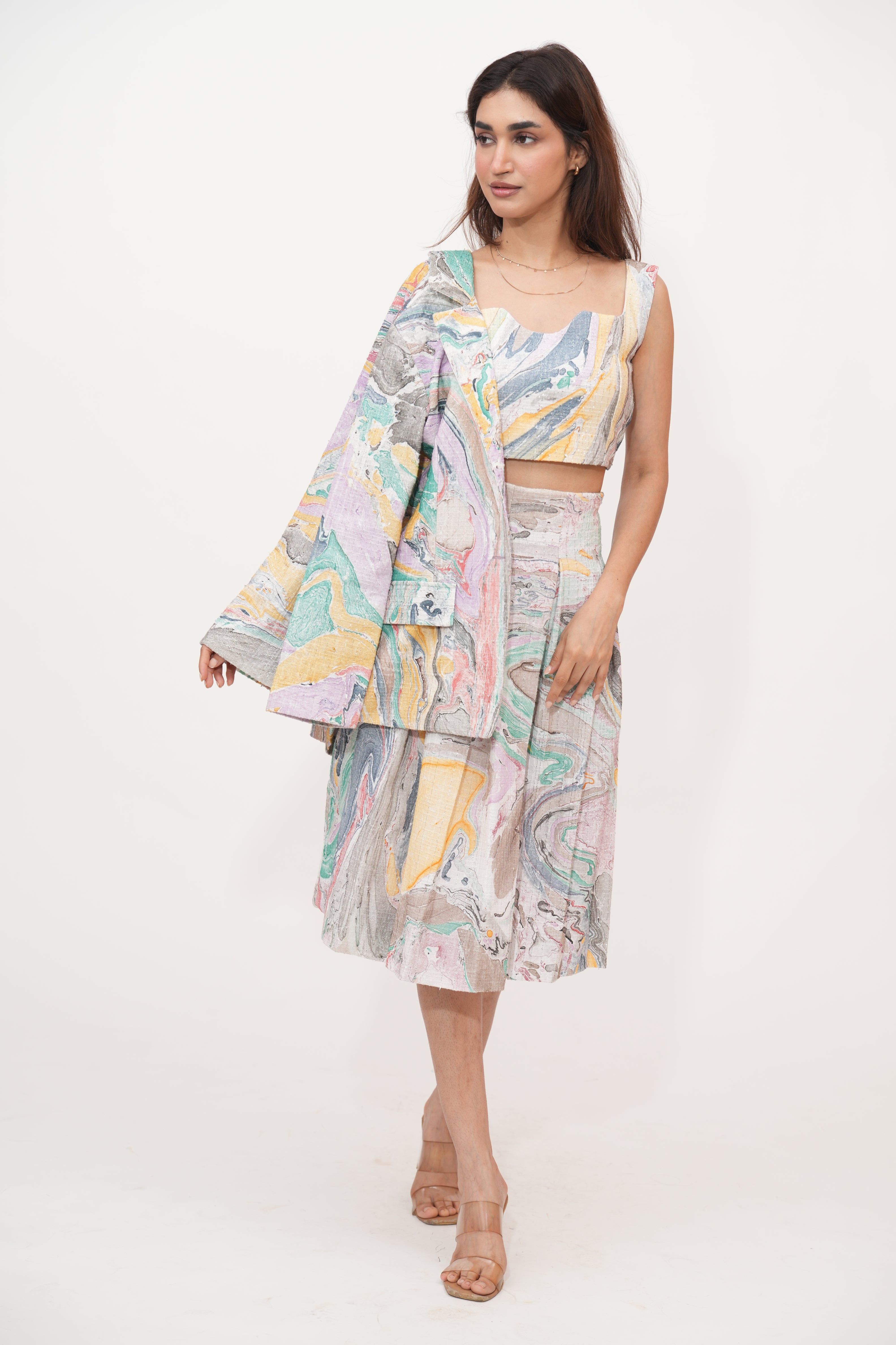 The Marble Skirt Set