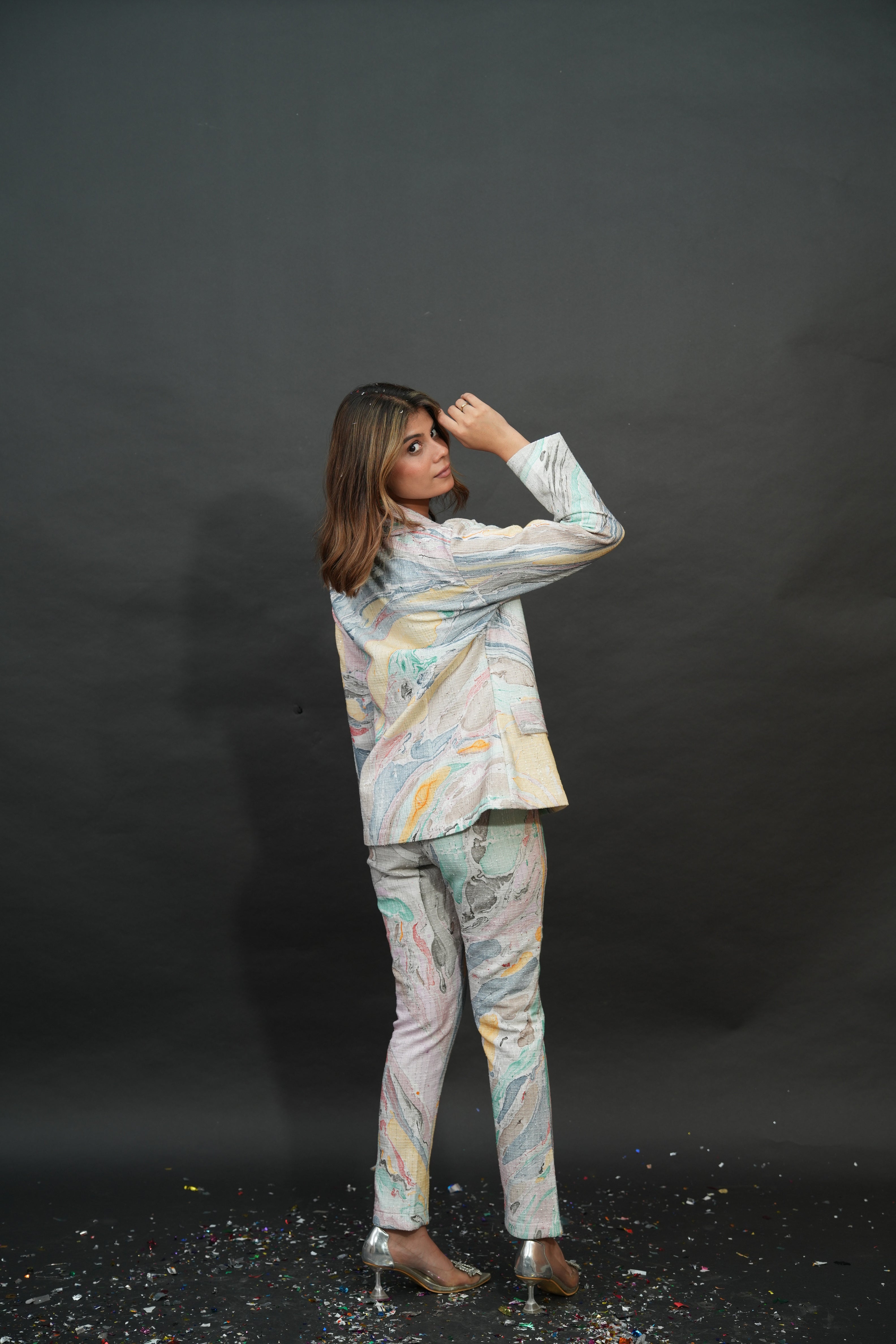 THE MARBLE BLAZER SET